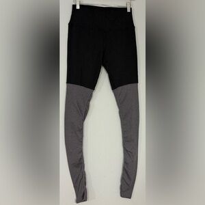 Alo Yoga Goddess Leggings Black Gray Ruched Ankle High Rise Women’s S